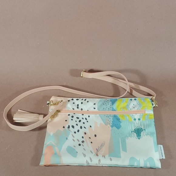 Logan + Lenora Painterly Flat Convertible Clutch - Picture 1 of 8